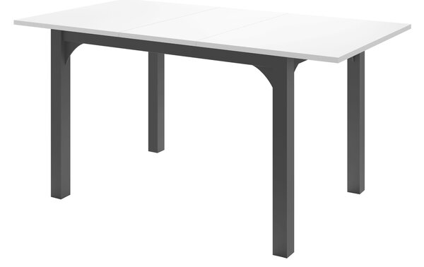 Asztal Oswego 135, 76x80cm, Fekete, Grafit