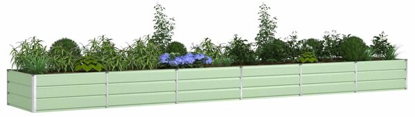VidaXL Növénytartó Pasztell Zöld 580 x 100 x 45 cm Horganyzott acél