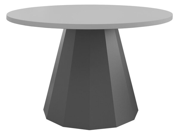 Dohányzóasztal Oswego 139, Fém, 45cm, Szürke, Fekete
