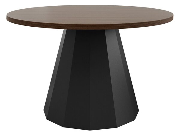 Dohányzóasztal Oswego 139, Fém, 45cm, Dió, Fekete