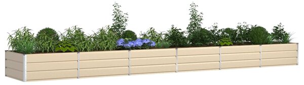 VidaXL Növénytartó Ívó 580 x 100 x 45 cm Horganyzott acél
