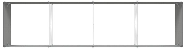 VidaXL Növénytartó Antracit 385 x 100 x 45 cm Horganyzott acél