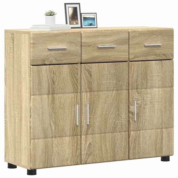 VidaXL Széf FLORIN 88,5 x 30,5 x 73 cm Sonoma tölgy Szerelt Fa