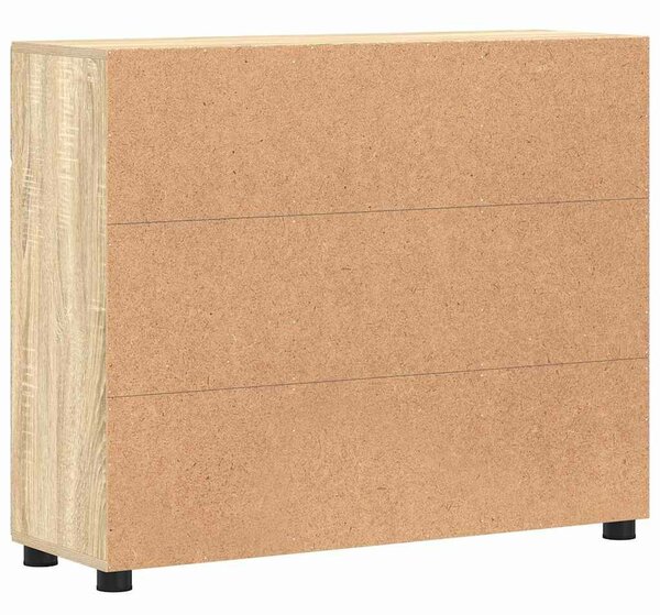 VidaXL Széf FLORIN 88,5 x 30,5 x 73 cm Sonoma tölgy Szerelt Fa