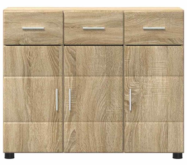 VidaXL Széf FLORIN 88,5 x 30,5 x 73 cm Sonoma tölgy Szerelt Fa