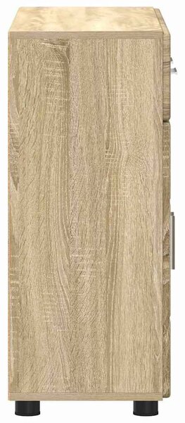 VidaXL Széf FLORIN 88,5 x 30,5 x 73 cm Sonoma tölgy Szerelt Fa