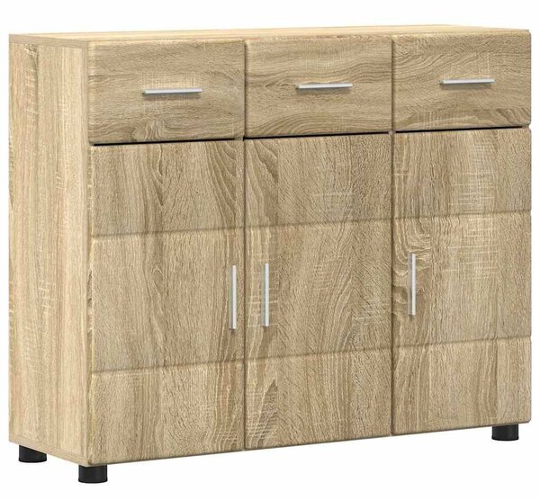 VidaXL Széf FLORIN 88,5 x 30,5 x 73 cm Sonoma tölgy Szerelt Fa