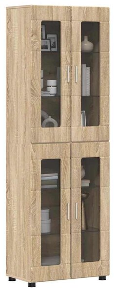 VidaXL Magasfiú FLORIN 60 x 35 x 182 cm Sonoma tölgy Szerelt Fa
