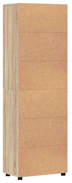 VidaXL Magasfiú FLORIN 60 x 35 x 182 cm Sonoma tölgy Szerelt Fa