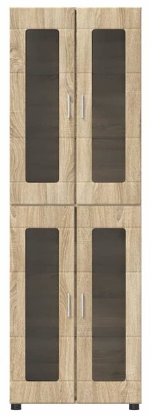 VidaXL Magasfiú FLORIN 60 x 35 x 182 cm Sonoma tölgy Szerelt Fa