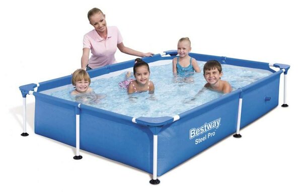 Bestway Steel Pro Fémvázas Medence - 221x150x43 cm