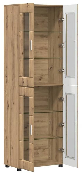 VidaXL Magasfiú FLORIN 60 x 35 x 182 cm Artisan tölgy Szerelt Fa