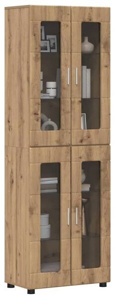 VidaXL Magasfiú FLORIN 60 x 35 x 182 cm Artisan tölgy Szerelt Fa