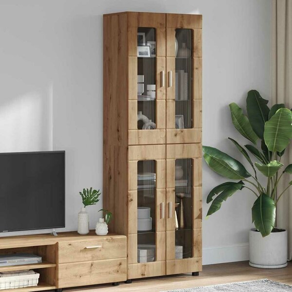VidaXL Magasfiú FLORIN 60 x 35 x 182 cm Artisan tölgy Szerelt Fa
