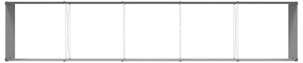 VidaXL Növénytartó Világosszürke 480 x 100 x 45 cm Horganyzott acél
