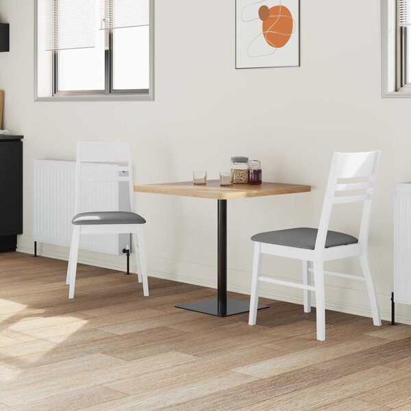 VidaXL Étkező Székek 2 pcs Fehér 43 x 54 x 89 cm Tömör Gumi Fa