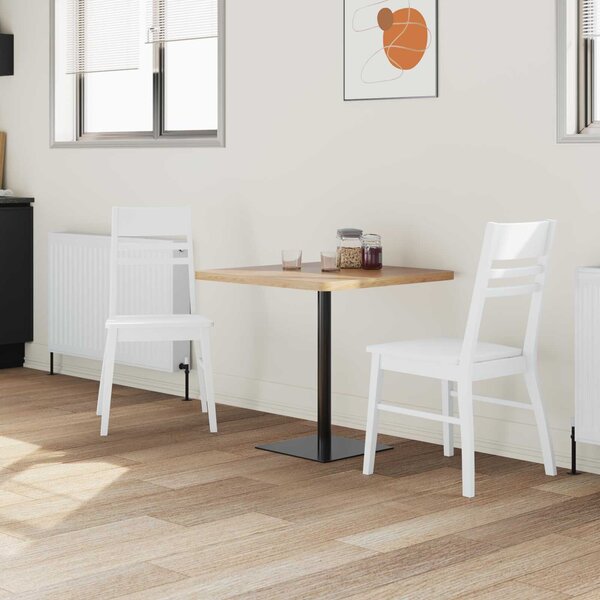 VidaXL Étkező Székek 2 pcs Fehér 43 x 54 x 89 cm Tömör Gumi Fa