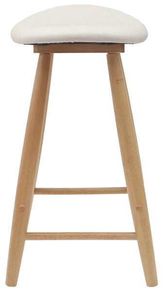 VidaXL Étkező Székek 2 db Tömör Gumi Fa Természetes 46 x 37 x 63 cm