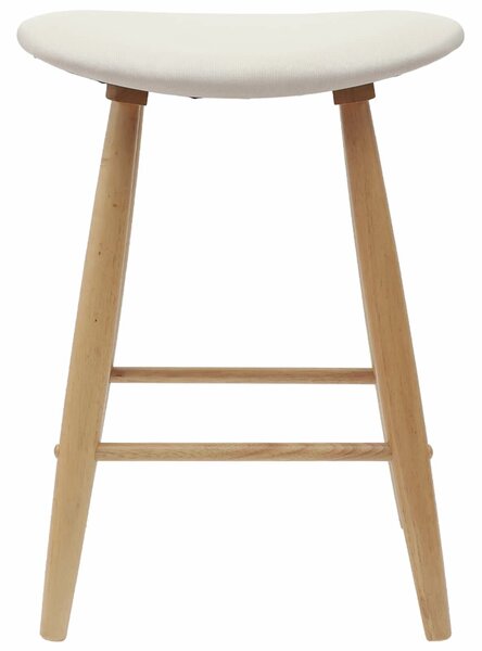 VidaXL Étkező Székek 2 db Tömör Gumi Fa Természetes 46 x 37 x 63 cm