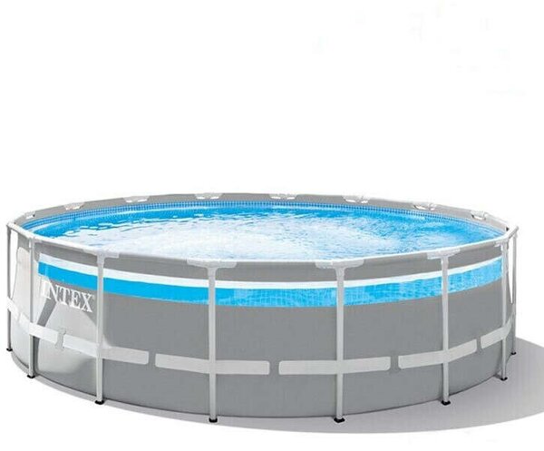 Intex Clear View Prism Frame Pool fémvázas medence szett, 4.88 x 1.22 m, Optimo 636T szűrővel