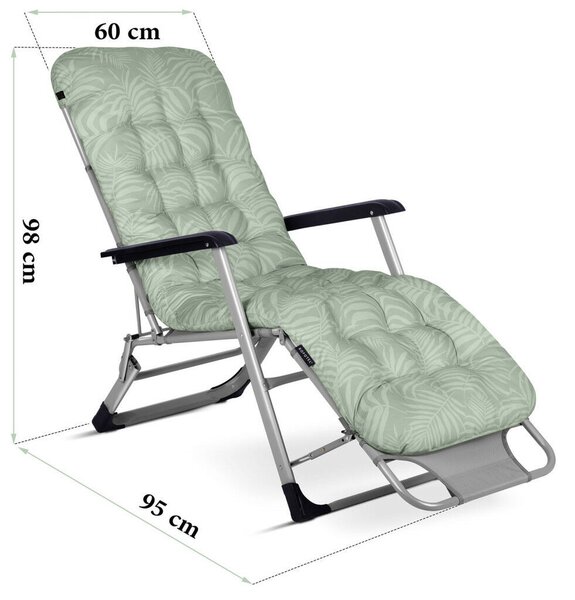 Chillwell kerti szett 2 db nyugágy párnával - Világoszöld