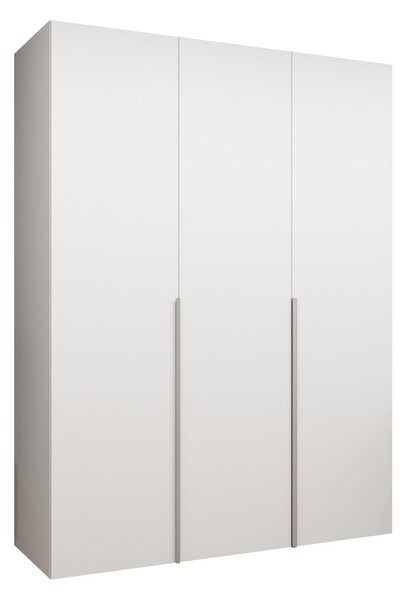Gardróbszekrény Hartford 536, Laminált forgácslap, 202x150x52cm, Fehér, Kasmír