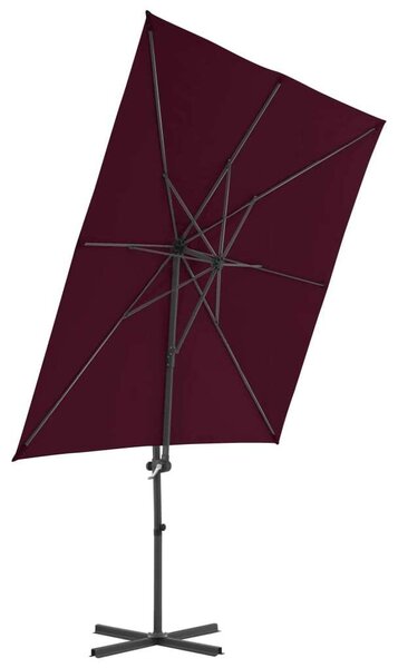 VidaXL Konzolos Napernyő - Bordó - 250x250 cm