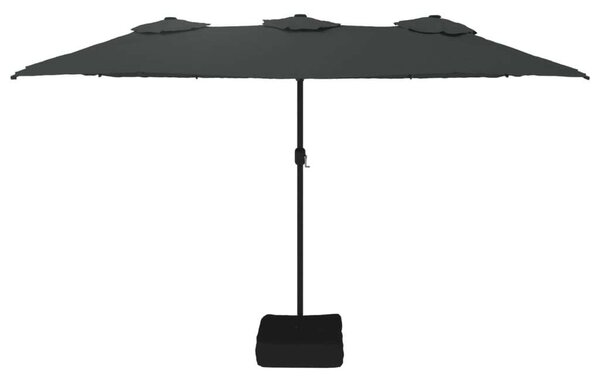 VidaXL Dupla Tetős Napernyő - 449x265 cm - Antracitszürke