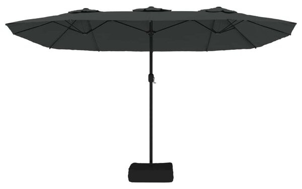 VidaXL Dupla Tetős Napernyő - 449x265 cm - Antracitszürke