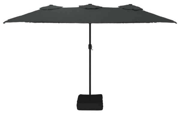 VidaXL Dupla Tetős Napernyő - 449x265 cm - Antracitszürke