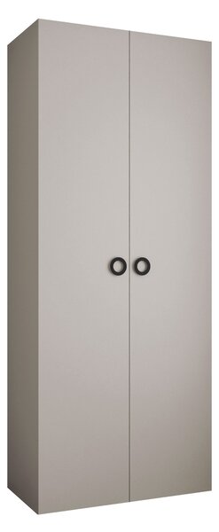 Gardróbszekrény Hartford 540, Laminált forgácslap, 246x100x42cm, Kasmír, Fekete