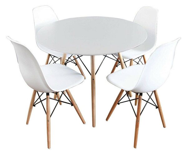 GAMIN II NEW modern 80cm étkezőszett 4 étkezőszékkel