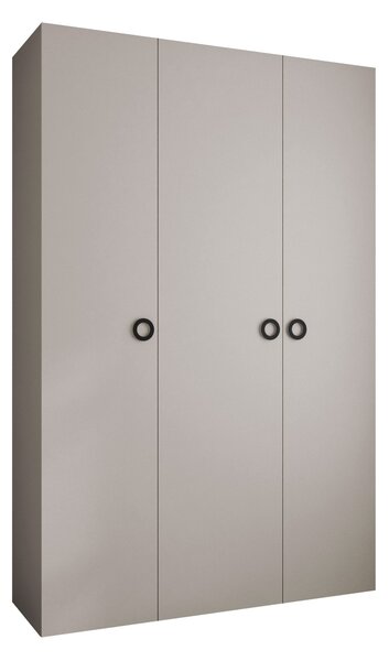 Gardróbszekrény Hartford 544, Laminált forgácslap, 246x160x52cm, Kasmír, Fekete