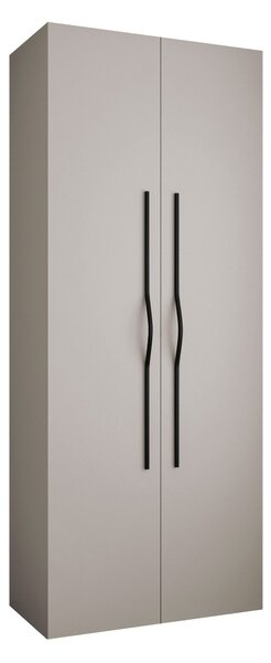 Gardróbszekrény Hartford 562, Laminált forgácslap, 246x100x42cm, Fekete, Kasmír