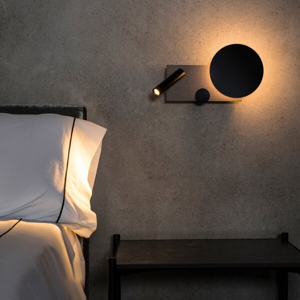 Fali Lámpa FARO BARCELONA, Klee, dimmable, Szürke, Nappali, Fém, Modern