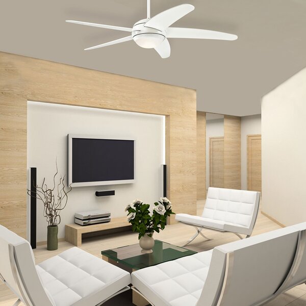 Bendan LED mennyezeti ventilátor, fehér, csendes – Westinghouse Westinghouse, Bendan, dimmable, Fehér, Nappali, Fa, Modern