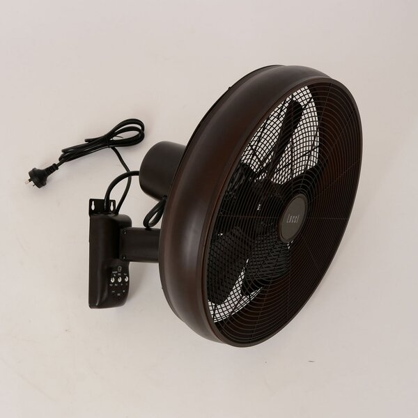 Breeze fali ventilátor, fekete, 41 cm átmérőjű, csendes – Beacon Beacon Lighting, Breeze, Fekete, Nappali, Műanyag