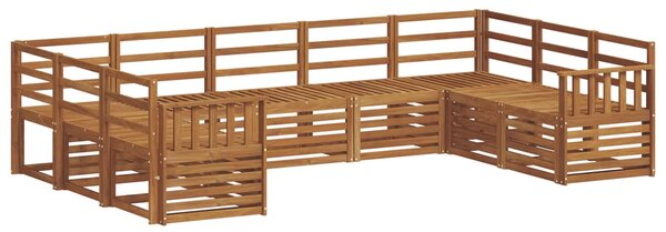 VidaXL Szegmentált kanapé szett 9 pcs Természetes