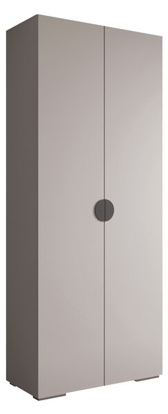 Gardróbszekrény Hartford 566, Laminált forgácslap, 237x100x47cm, Fekete, Kasmír