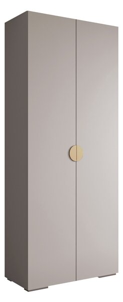Gardróbszekrény Hartford 566, Laminált forgácslap, 237x100x47cm, Aranysárga, Kasmír
