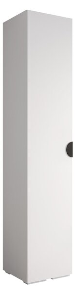 Gardróbszekrény Hartford 567, Laminált forgácslap, 237x50x47cm, Fehér, Fekete