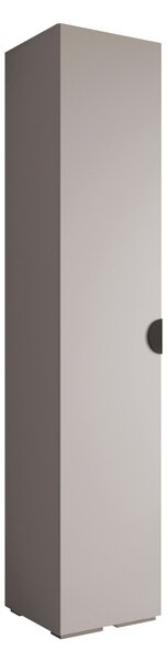 Gardróbszekrény Hartford 567, Laminált forgácslap, 237x50x47cm, Kasmír, Fekete