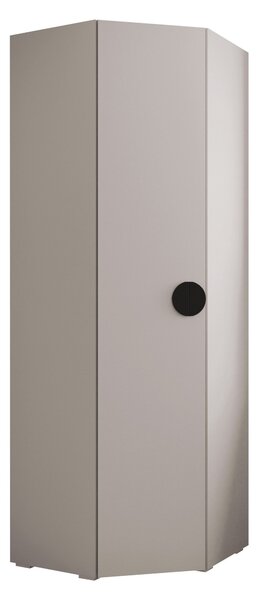 Sarokszekrény Hartford 568, Laminált forgácslap, 237x81x81cm, Fekete, Kasmír