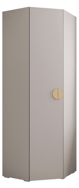 Sarokszekrény Hartford 568, Laminált forgácslap, 237x81x81cm, Aranysárga, Kasmír