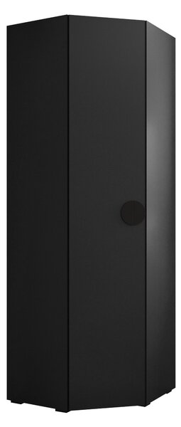Sarokszekrény Hartford 568, Laminált forgácslap, 237x81x81cm, Fekete