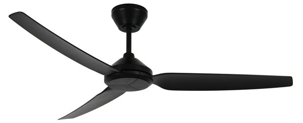 Polis mennyezeti ventilátor, fekete, Ø137 cm, csendes – Beacon Beacon Lighting, Polis, Fekete, Nappali, Műanyag, Modern