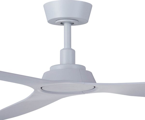 Moto mennyezeti ventilátor, fehér, Ø 132 cm, csendes – Beacon Beacon Lighting, Moto, Fehér, Nappali, Műanyag, Modern