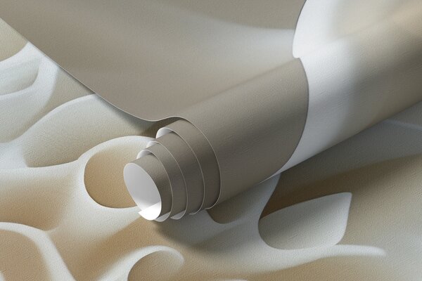 Fotótapéta Absztrakt hullámos háttér fehér formák 3D stílusban, 3d fotótapéta, Fotótapéta 3d virágok, w01475 : Uwalls.hu