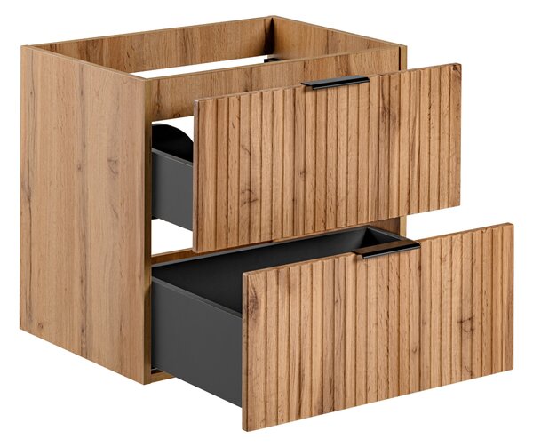 Comad Adel Oak szekrény 60x46x57 cm Függesztett, mosdó alatti tölgy ADEL OAK 82-60-B-2S