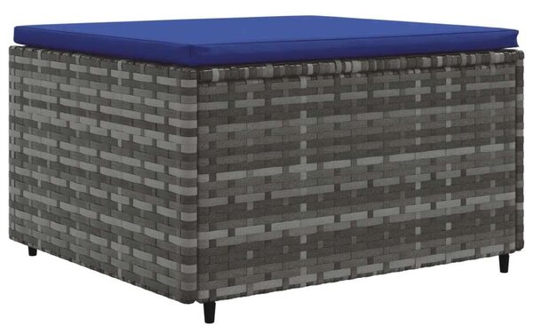 VidaXL Polyrattan Kerti Ülőgarnitúra - 7 részes - Szürke